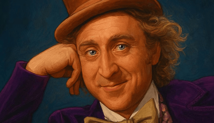 Ilustración generada por IA, a partir de un fotograma de la película Willy Wonka &amp; the Chocolate Factory (1971). “Condescending Willy Wonka” ha sido uno de los memes más populares desde 2011. TELOS
