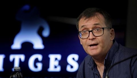 El director del Festival de Cine Fantástico de Sitges, Àngel Sala, atiende a los medios durante una rueda de prensa.EFE/ Susanna Sáez
