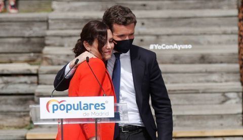 Isabel Díaz Ayuso y Pablo Casado.