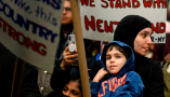 Demonstrators in New York City take part in a protest against growing Islamophobia in March 2019. Johannes Eisele/AFP via Getty Image