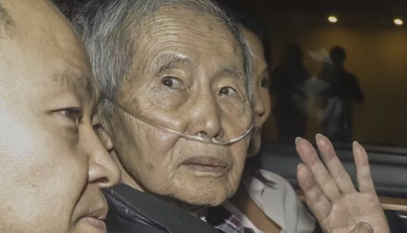 A frail but free Alberto Fujimori. Renato Pajuelo/AFP via Getty Images