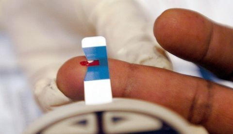 Muestras de sangre para conocer los niveles de azúcar. EFE/Archivo 	   