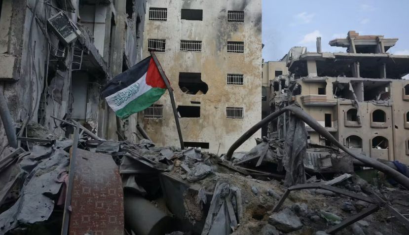 Destruction from the latest siege of Gaza. Ashraf Amra/Anadolu via Getty Images)