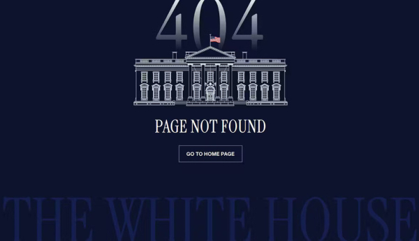 The White House’s Spanish-language page no longer works. Screenshot