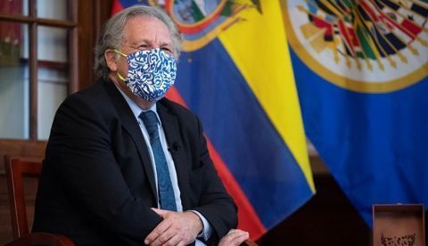 En la imagen un registro del secretario general de la Organización de Estados Americanos (OEA), Luis Almagro.