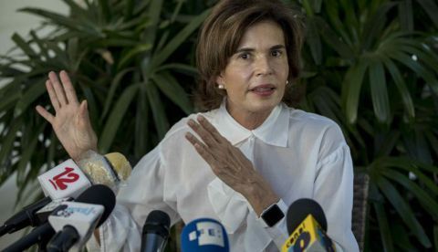 La aspirante a la Presidencia de Nicaragua, la periodista Cristiana Chamorro Barrios.