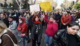 Georgians protest a foreign agent bill that mirrored a Russian law used to crack down on dissent. Vano Shlamov/AFP via Getty Images