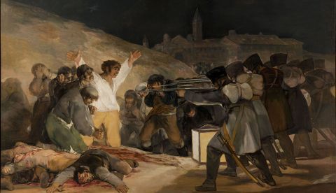 El tres de mayo de 1808 en Madrid o Los fusilamientos en la montaña del Príncipe Pío o Los fusilamientos del 3 de mayo / Wikipedia