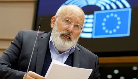El vicepresidente de la Comisión Europea (CE) a cargo del Pacto Verde Europeo, Frans Timmermans.
