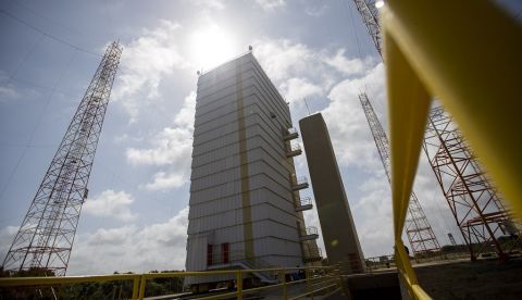 Fotografía de la Torre Móvil del Centro de Lanzamiento de Alcántara, en el estado de Maranhao (Brasil). EFE