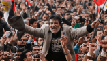 The crowd in Tahrir Square in Cairo just before a speech by Egyptian President Hosni Mubarak on Feb. 10, 2011. Photo by Chris Hondros/Getty News Images