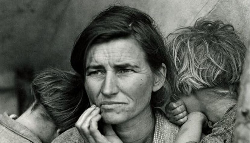 Dorothea Lange. “La Madre Migrante.” 1936 Biblioteca del Congreso de los Estados Unidos.