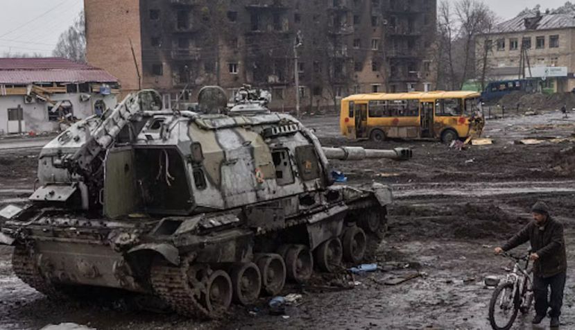Trostyanets, site of fierce battle and Russian occupation in Ukrainein March 2022. Chris McGrath/Getty Images
