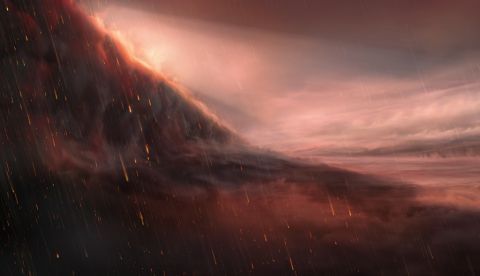 Un equipo de científicos españoles y suizos ha descubierto un exoplaneta gigante con temperaturas diurnas capaces de vaporizar el hierro, y que podría condensar en gotas de lluvia en las regiones nocturnas. EFE