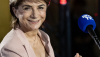 Martine Vassal, candidate LR à Marseille (Bouches-du-Rhône), a assumé les « valeurs [du] travail, [de la] famille, [de la] patrie », la devise pétainiste, lors d’un débat télévisé, le 19 février 2026. Miguel Medina/AFP