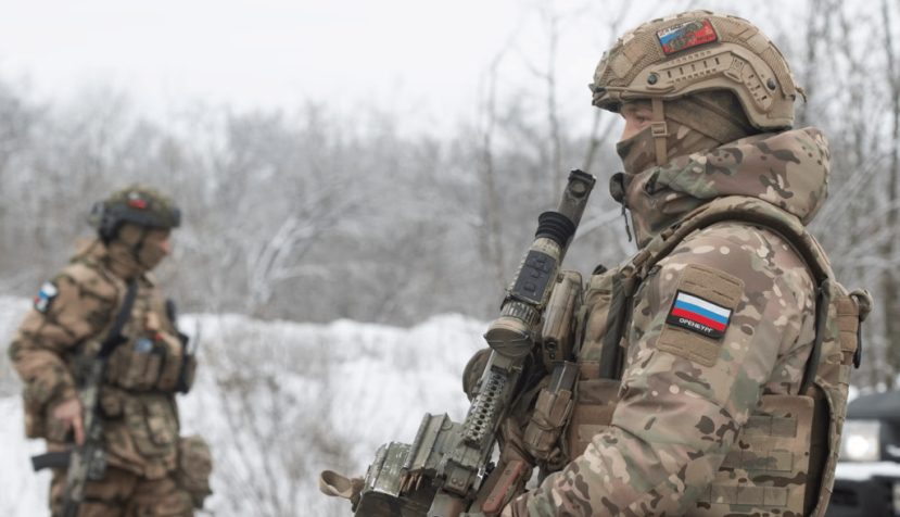 Russian army special forces inspect vehicles at a checkpoint in Zaporizhzhia, Ukraine, in February 2024. Sergey Nikonov/Shutterstock