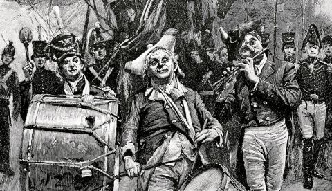 Celebración del Día de la Independencia de los Estados Unidos. / Grabado de Gilbert Gaul.