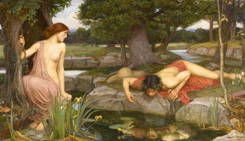 Eco y Narciso  de William Waterhouse / Wikipedia