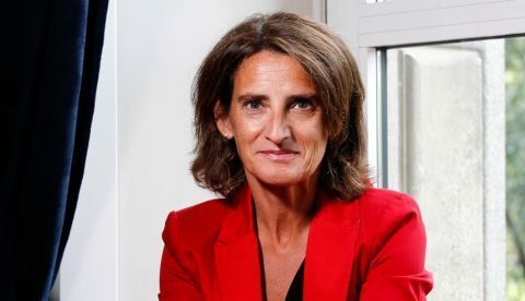 La vicepresidenta cuarta y ministra para la Transición Ecológica y Reto Demográfico, Teresa Ribera, destaca entre los ponentes del foro, organizado por la embajada británica, sobre los retos de la próxima cumbre del Clima de la ONU que tendrá lugar en Glasgow. EFE/ Parlamento británico/Chris Mcandrew