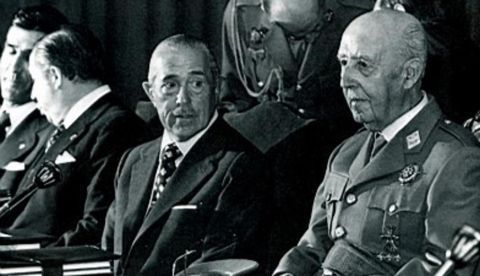 Arias Navarro y Francisco Franco.