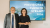 El ministro de Industria y Turismo, Jordi Hereu, durante la presentación de previsiones del turismo internacional en el verano de 2026. / © lamoncloa.gob.es. Ministerio de la Presidencia.