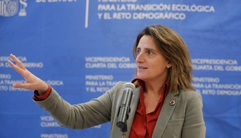 La vicepresidenta cuarta del Gobierno de España y ministra para la Transición Ecológica y el Reto Demográfico, Teresa Ribera. EFE/Juan Carlos Hidalgo