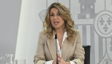 La ministra de Trabajo y Economía Social, Yolanda Díaz, en la rueda de prensa tras el Consejo de Ministros. | Moncloa/Carlos Herrero