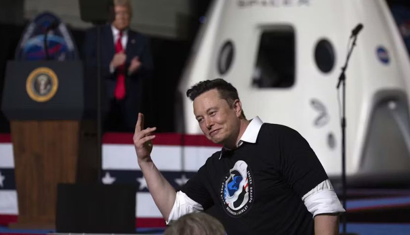 Elon Musk’s ties with Donald Trump could affect how the former president would approach U.S. space policy. Saul Martinez via Getty Images