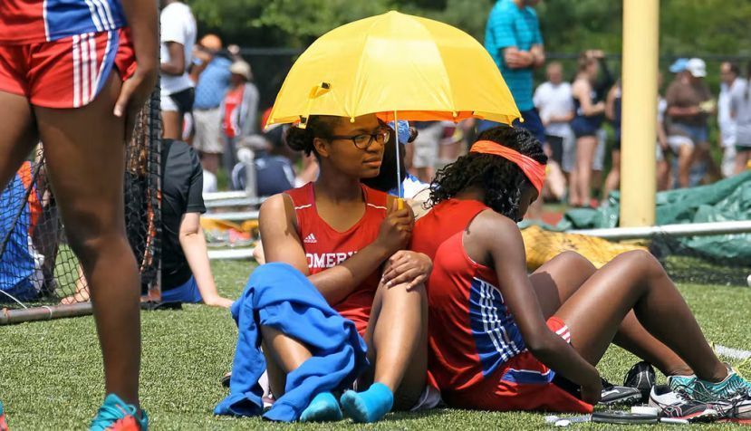 Many young athletes spend hours in the hot sun every day. Nancy Lane/MediaNews Group/Boston Herald via Getty Images