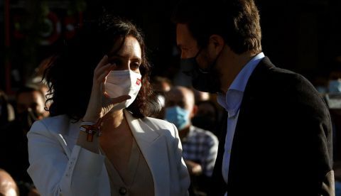 Isabel Díaz Ayuso y Pablo Casado en una imagen de archivo.