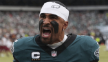 Philadelphia Eagles quarterback Jalen Hurts’ innovative plays demonstrate ‘brain connectivity at its finest,’ the author writes. Mitchell Leff via Getty Images
