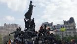 Place de la Nation à Paris lors de la mobilisation du 1er mai 2023. Geoffroy Van Der Hasselt/AFP
