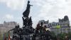 Place de la Nation à Paris lors de la mobilisation du 1er mai 2023. Geoffroy Van Der Hasselt/AFP
