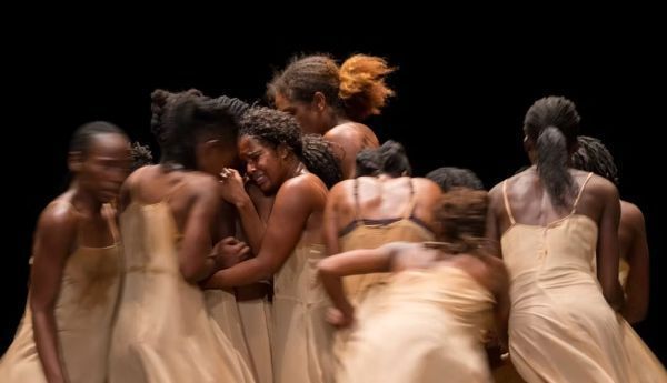 Dancers perform Rite of Spring. Pina Bausch Foundation
