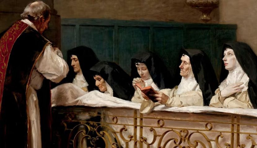 ‘La comunión de las monjas’, de Enrique Mélida y Alinari. Museo del Prado