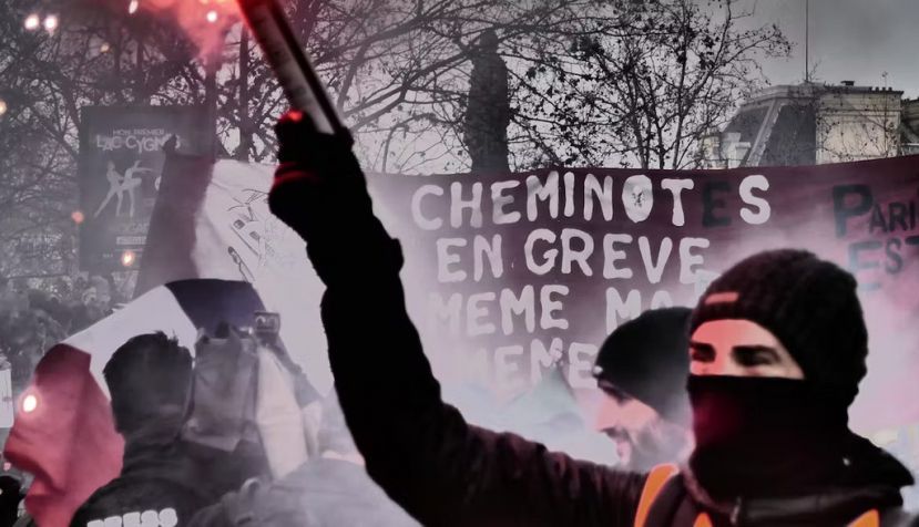 Manifestation contre le projet de réforme des retraites du 17 décembre 2019. Jeanne Menjoulet/Flickr, CC BY-NC-ND
