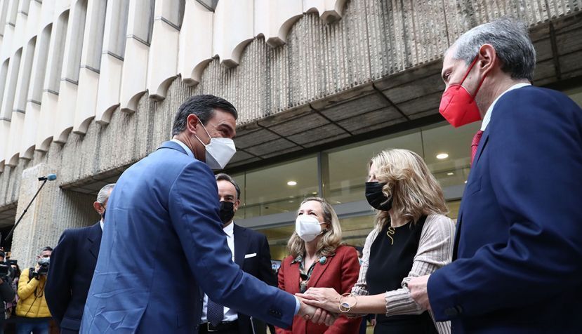El presidente del Gobierno, Pedro Sánchez, a su llegada al tercer encuentro 'Generación de Oportunidades'. / Foto La Moncloa