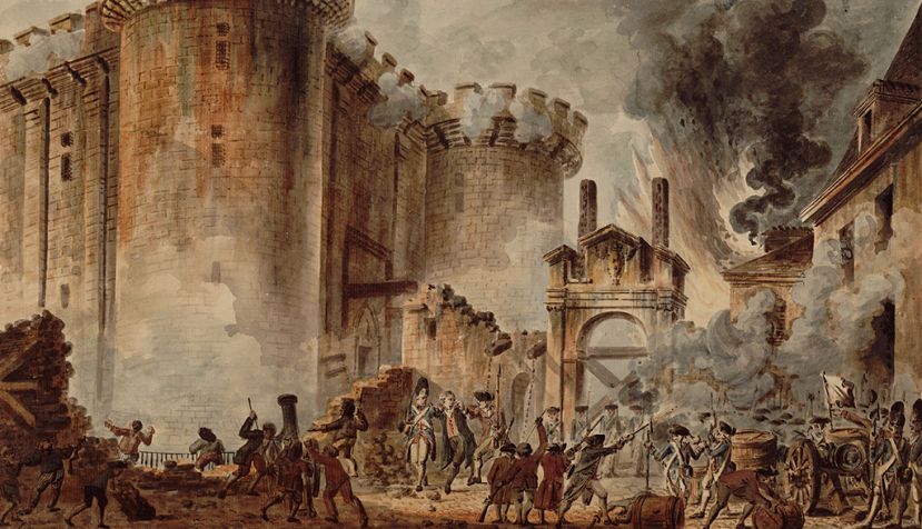 La toma de la Bastille (1789), de Jean-Pierre Houël. / Wikipedia.