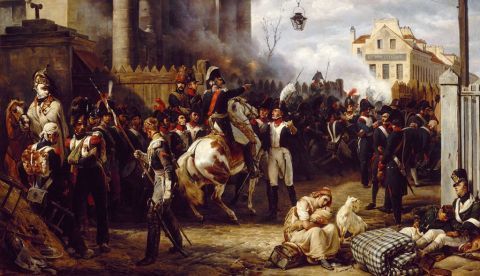 Defensa de Clichy durante la batalla de París. / Wikipedia.
