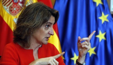 La vicepresidenta cuarta, Teresa Ribera, en una imagen de archivo.