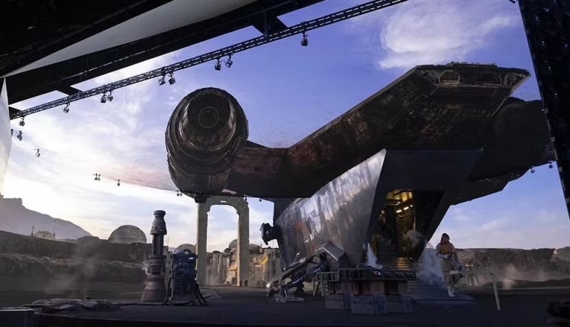 Imagen del rodaje de ‘The Mandalorian’. Star Wars