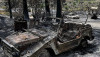 Coches calcinados por el incendio que tuvo lugar en Los Gallardos (Almería) el 9 de julio de 2026. RTVE