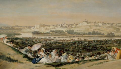 La pradera de San Isidro de Francisco de Goya. / Wikipedia.