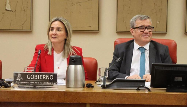 La ministra de Educación, Formación Profesional y Deportes, Milagros Tolón, durante su comparecencia en la Comisión de Educación del Congreso de los Diputados. / © lamoncloa.gob.es. Ministerio de la Presidencia.