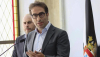 El ministro de Economía y vicepresidente primero del Gobierno, Carlos Cuerpo, en una comparecencia en la ciudad de Ceuta. (EFE/Reduan)