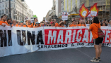 Manifestantes en Madrid protestando por el desahucio de Maricarmen el 26 de septiembre de 2026. OSCAR GONZALEZ FUENTES / Shutterstock.com
