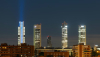 Área de negocios de las Cinco Torres, en Madrid, por la noche. Jose Luis Vega/Shutterstock