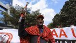 Protests in Nairobi as Maasai activists deliver a petition to the Tanzania High Commission, in Kenya, 17 June 2022. EPA-EFE/Daniel Irungu