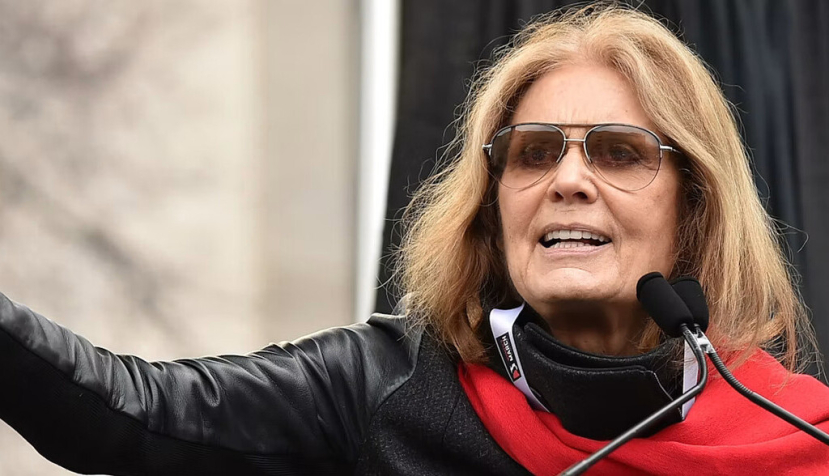 Gloria Steinem hablando en la Marcha de las Mujeres en Washington, 2017. Theo Wargo/Getty
