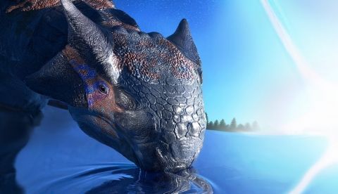 Representación artística de un Ankylosaurus magniventris, una especie de grandes dinosaurios armados, que existieron cuando hace 66 millones de años un meteorito cayó en la península de Yucatán. EFE/Fabio Manucci/ Imperial College de Londres